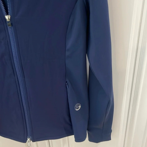 Foray Golf Front Zip insulated hybrid Light Jacket quilted vest Navy blue  Small - Picture 5 of 14